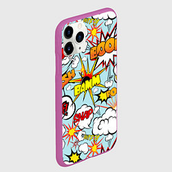 Чехол iPhone 11 Pro матовый BoOMbiT, цвет: 3D-фиолетовый — фото 2