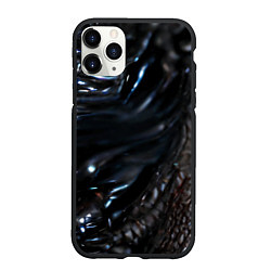 Чехол iPhone 11 Pro матовый Элегантный инопланетянин, цвет: 3D-черный