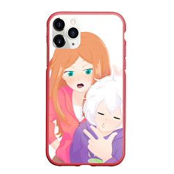 Чехол iPhone 11 Pro матовый Конами и Куга, цвет: 3D-красный