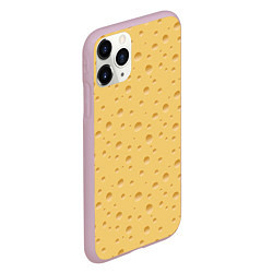 Чехол iPhone 11 Pro матовый Сыр - Cheese, цвет: 3D-розовый — фото 2