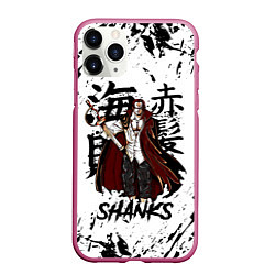 Чехол iPhone 11 Pro матовый SHANKS ONE PIECE, цвет: 3D-малиновый