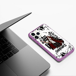 Чехол iPhone 11 Pro матовый SHANKS ONE PIECE, цвет: 3D-фиолетовый — фото 2