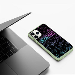 Чехол iPhone 11 Pro матовый NEON BLACKPINK АВТОГРАФЫ, цвет: 3D-салатовый — фото 2