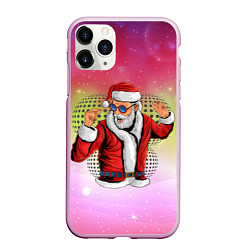 Чехол iPhone 11 Pro матовый Disco Santa 2022, цвет: 3D-розовый