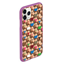 Чехол iPhone 11 Pro матовый Попки, цвет: 3D-фиолетовый — фото 2