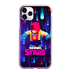 Чехол iPhone 11 Pro матовый GROM BRAWL STARS ГРОМ БРАВЛ СТАРС, цвет: 3D-розовый