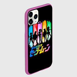 Чехол iPhone 11 Pro матовый Воины в матросках - Сейлор Мун, цвет: 3D-фиолетовый — фото 2