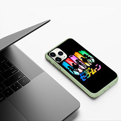 Чехол iPhone 11 Pro матовый Воины в матросках - Сейлор Мун, цвет: 3D-салатовый — фото 2