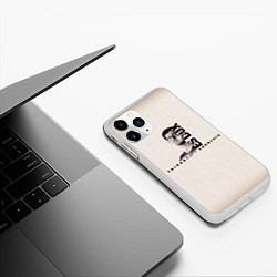 Чехол iPhone 11 Pro матовый Тибо Куртуа, цвет: 3D-белый — фото 2