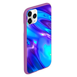 Чехол iPhone 11 Pro матовый Neon Holographic, цвет: 3D-фиолетовый — фото 2