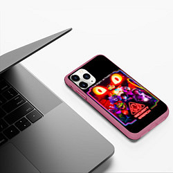 Чехол iPhone 11 Pro матовый Five nights at freddys security breach, цвет: 3D-малиновый — фото 2