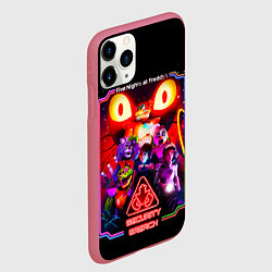 Чехол iPhone 11 Pro матовый Five nights at freddys security breach, цвет: 3D-малиновый — фото 2