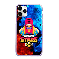 Чехол iPhone 11 Pro матовый BRAWL STARS GROM БРАВЛ СТАРС ГРОМ, цвет: 3D-светло-сиреневый