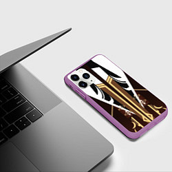 Чехол iPhone 11 Pro матовый КОСТЮМ ГЕО АРХОНТА ДЖУН ЛИ, цвет: 3D-фиолетовый — фото 2