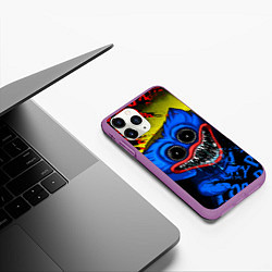 Чехол iPhone 11 Pro матовый POPPY PLAYTIME ХАГИ ВАГИ, Я ПОЙМАЮ ТЕБЯ!, цвет: 3D-фиолетовый — фото 2