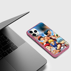 Чехол iPhone 11 Pro матовый KUROKO BASKETBALL КОМАНДА, цвет: 3D-малиновый — фото 2