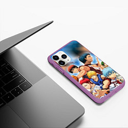 Чехол iPhone 11 Pro матовый KUROKO BASKETBALL КОМАНДА, цвет: 3D-фиолетовый — фото 2