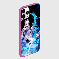 Чехол iPhone 11 Pro матовый КОКОМИ ГЕНШИН ИМПАКТ KOKOMI, цвет: 3D-фиолетовый — фото 2