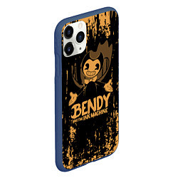 Чехол iPhone 11 Pro матовый Bendy and the Ink Machine Бенди и чернильная машин, цвет: 3D-тёмно-синий — фото 2