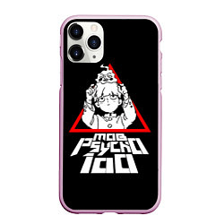 Чехол iPhone 11 Pro матовый Mob Psycho 100 Кагеяма и Ямочки, цвет: 3D-розовый