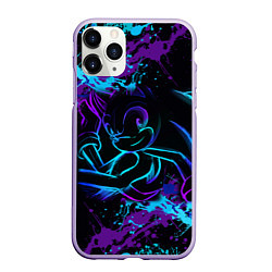 Чехол iPhone 11 Pro матовый SONIC NEON СОНИК НЕОН, цвет: 3D-светло-сиреневый