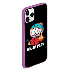 Чехол iPhone 11 Pro матовый Южный парк Эрик South Park, цвет: 3D-фиолетовый — фото 2