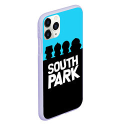 Чехол iPhone 11 Pro матовый Южный парк персонажи South Park, цвет: 3D-светло-сиреневый — фото 2