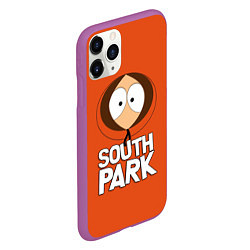 Чехол iPhone 11 Pro матовый Южный парк Кенни South Park, цвет: 3D-фиолетовый — фото 2