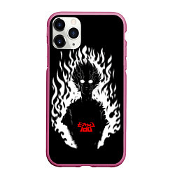 Чехол iPhone 11 Pro матовый Демонический Кагеяма Mob Psycho 100, цвет: 3D-малиновый