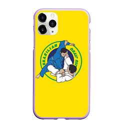 Чехол iPhone 11 Pro матовый Brazilian Jiu Jitsu BJJ, цвет: 3D-сиреневый