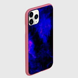 Чехол iPhone 11 Pro матовый Purple Tie-Dye, цвет: 3D-малиновый — фото 2