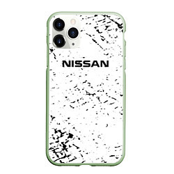 Чехол iPhone 11 Pro матовый Nissan ниссан, цвет: 3D-салатовый