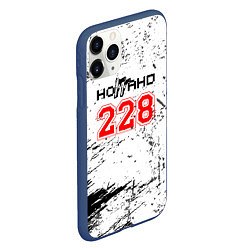 Чехол iPhone 11 Pro матовый 228 - Гранж, цвет: 3D-тёмно-синий — фото 2