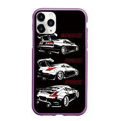 Чехол iPhone 11 Pro матовый NISSAN 300 ZX 350Z 370Z JDM STYLE, цвет: 3D-фиолетовый