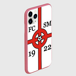 Чехол iPhone 11 Pro матовый FCSM-1922, цвет: 3D-малиновый — фото 2