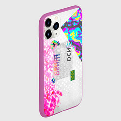 Чехол iPhone 11 Pro матовый Шаза Психоделика, цвет: 3D-фиолетовый — фото 2