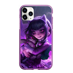 Чехол iPhone 11 Pro матовый Goth Annie League Of Legends, цвет: 3D-фиолетовый