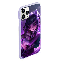 Чехол iPhone 11 Pro матовый Goth Annie League Of Legends, цвет: 3D-светло-сиреневый — фото 2