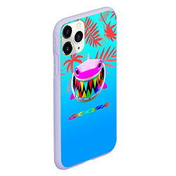 Чехол iPhone 11 Pro матовый 6IX9INE tropical, цвет: 3D-светло-сиреневый — фото 2