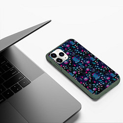 Чехол iPhone 11 Pro матовый Nature eyes, цвет: 3D-темно-зеленый — фото 2