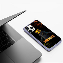 Чехол iPhone 11 Pro матовый Marshmello Fortnite 3, цвет: 3D-светло-сиреневый — фото 2