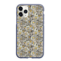 Чехол iPhone 11 Pro матовый Разная Криптовалюта, цвет: 3D-серый