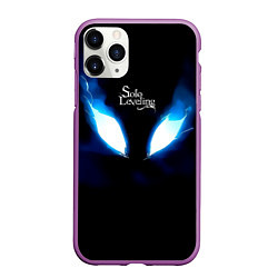 Чехол iPhone 11 Pro матовый Демонический взгляд Solo Leveling, цвет: 3D-фиолетовый