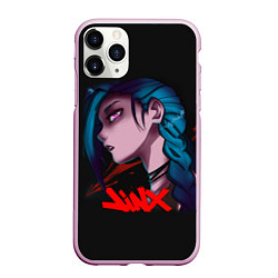 Чехол iPhone 11 Pro матовый Arcane - League Of Legends - Jinx, цвет: 3D-розовый