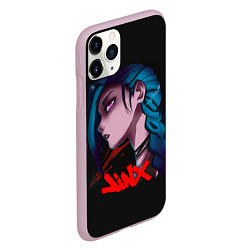 Чехол iPhone 11 Pro матовый Arcane - League Of Legends - Jinx, цвет: 3D-розовый — фото 2