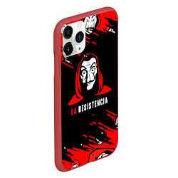 Чехол iPhone 11 Pro матовый La Casa de Papel - Professor, цвет: 3D-красный — фото 2