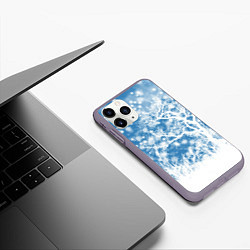 Чехол iPhone 11 Pro матовый Коллекция Зимняя сказка Зимний пейзаж W-1, цвет: 3D-серый — фото 2