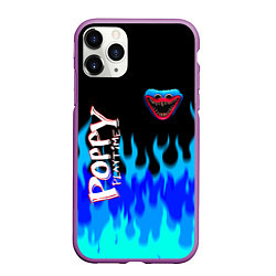 Чехол iPhone 11 Pro матовый Poppy Playtime - Fire, цвет: 3D-фиолетовый