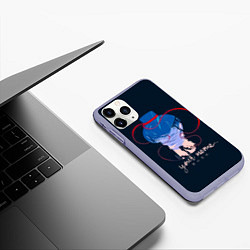 Чехол iPhone 11 Pro матовый Your Name поцелуй Таки и Мицухи, цвет: 3D-светло-сиреневый — фото 2