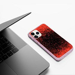 Чехол iPhone 11 Pro матовый Распространение Вируса, цвет: 3D-розовый — фото 2
